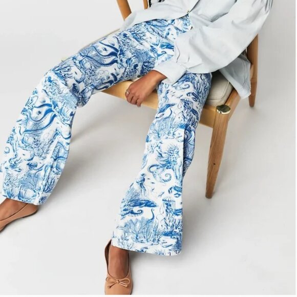 Wrangler Wanderer FLARE JEAN IN SAILING SEVEN SEAS IN Nautical 32 x 30 Plus - Picture 4 of 9